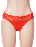 Low Rise Crotchless Criss Cross Tie Women Panty