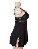 Sexy Modal Lace Slit Nightdress