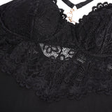 Sexy Modal Lace Slit Nightdress