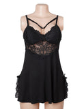 Sexy Modal Lace Slit Nightdress