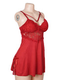 Sexy Modal Lace Slit Nightdress