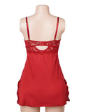 Sexy Modal Lace Slit Nightdress