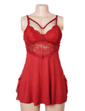 Sexy Modal Lace Slit Nightdress