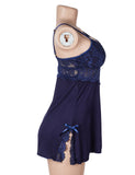 Sexy Modal Lace Slit Nightdress