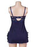 Sexy Modal Lace Slit Nightdress