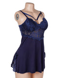 Sexy Modal Lace Slit Nightdress