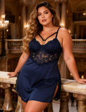 Sexy Modal Lace Slit Nightdress