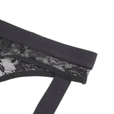 Black Lace See Through Elastic Band Men Jock Underwear