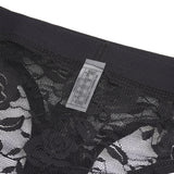 Black Lace See Through Elastic Band Men Jock Underwear