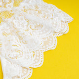 Sexy Lace Mesh Halter Neck Deep V Crotchless Bodysuit