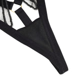 Sexy Egypt Bow Embroidered Bra Set