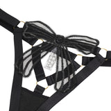 Sexy Egypt Bow Embroidered Bra Set