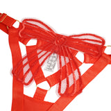 Sexy Egypt Bow Embroidered Bra Set