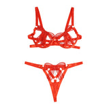 Sexy Egypt Bow Embroidered Bra Set