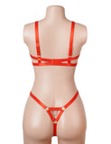 Sexy Egypt Bow Embroidered Bra Set