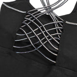 Sexy Crop Camisole With Rhinestone Crisscross Back Straps