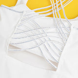 Sexy Crop Camisole With Rhinestone Crisscross Back Straps