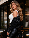 Sexy Crop Camisole With Rhinestone Crisscross Back Straps