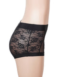 Sexy Lace Mesh High Waist Women Boxer Briefs
