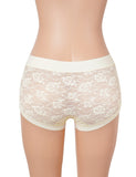 Sexy Lace Mesh High Waist Women Boxer Briefs