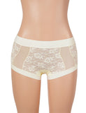 Sexy Lace Mesh High Waist Women Boxer Briefs