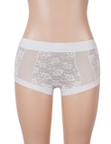 Sexy Lace Mesh High Waist Women Boxer Briefs