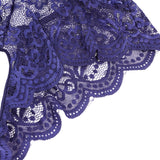 Sexy Lace Mesh Halter Neck Deep V Crotchless Bodysuit