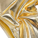 Sexy Women Gold Foil Faux Leather Brief
