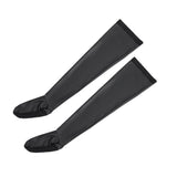 Black Sexy Matte PU Leather Elastic Stockings