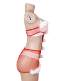 Women Christmas Strapless Bodycon Dress