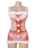Women Christmas Strapless Bodycon Dress