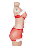 Women Christmas Strapless Bodycon Dress