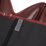 11 Pieces Bones V Neck Strapless PU Faux Leather Corset