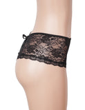 Open Crotch Floral Lace Panty