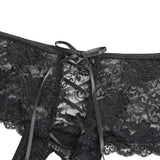 Open Crotch Floral Lace Panty