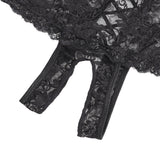 Open Crotch Floral Lace Panty