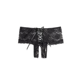 Open Crotch Floral Lace Panty