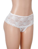 Open Crotch Floral Lace Panty