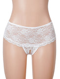 Open Crotch Floral Lace Panty