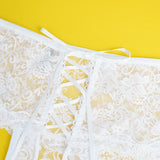 Open Crotch Floral Lace Panty