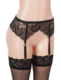 Women Sexy Floral Lace Adjustable Garter Panty
