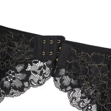 Women Sexy Floral Lace Adjustable Garter Panty