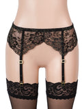 Women Sexy Floral Lace Adjustable Garter Panty