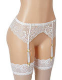 Women Sexy Floral Lace Adjustable Garter Panty