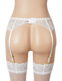 Women Sexy Floral Lace Adjustable Garter Panty