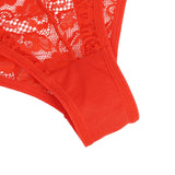 Sexy Open Crotch Lace Panty With Rhinestone Letters