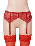 Women Sexy Floral Lace Adjustable Garter Panty