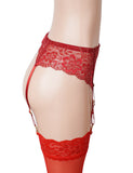 Women Sexy Floral Lace Adjustable Garter Panty