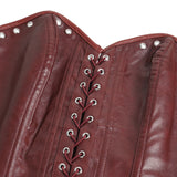 10 Pieces Bones Strapless Metal Eyelets PU Faux Leather Corset
