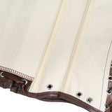 10 Pieces Bones Strapless Metal Eyelets PU Faux Leather Corset